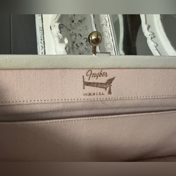 Vintage INGBER | 50’ 60’s MCM Clutch bag brocade Elongated Mid century clutch - Picture 4 of 14